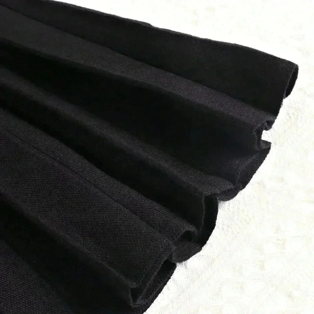 Black Casual Women's Mini Knit Skirt